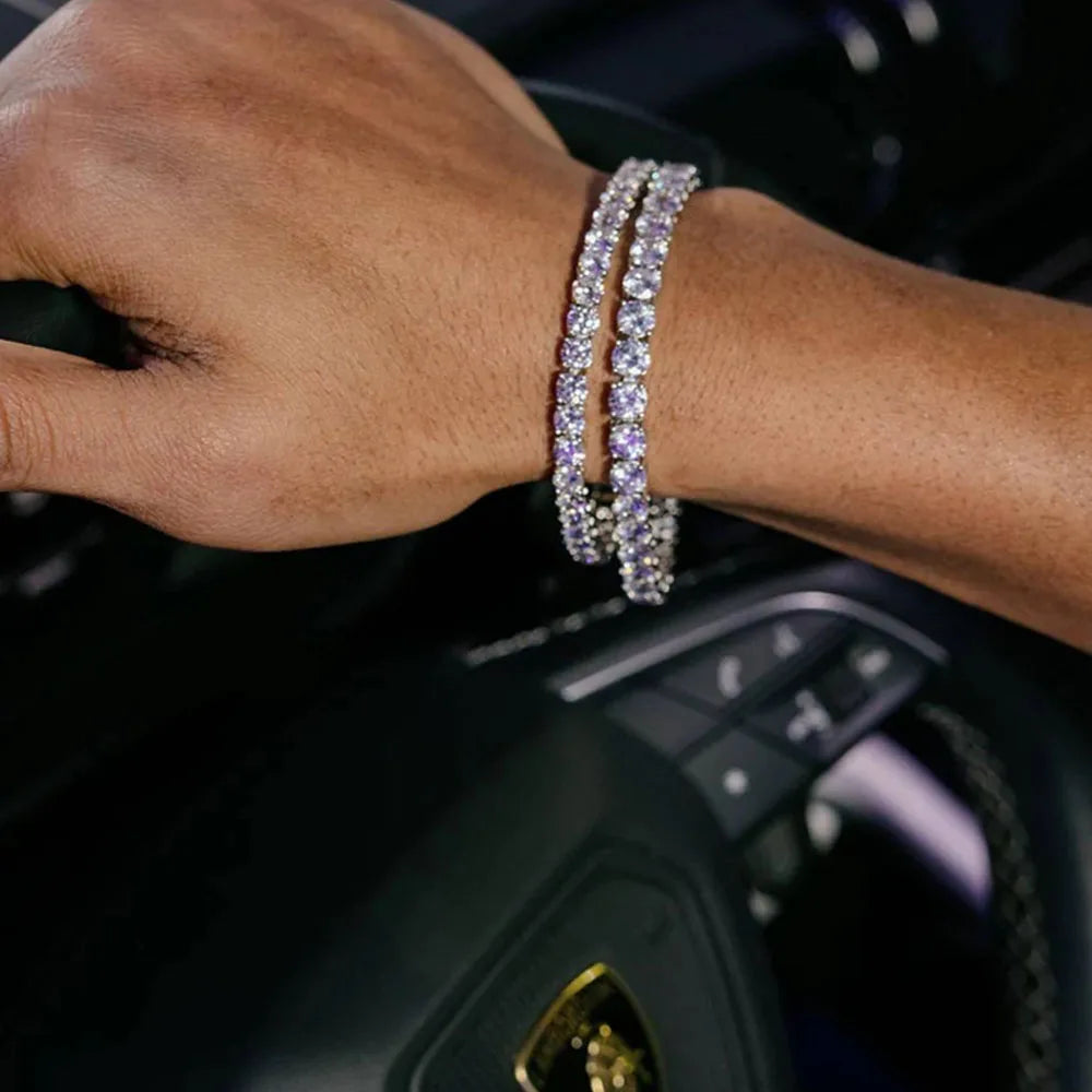 Éclat Noir Moissanite Tennis Chain