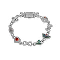 Lumière Cubic Zirconia Charm Link Bracelet — detail view 7