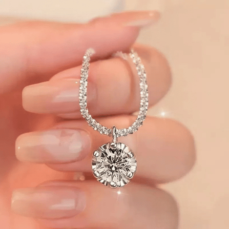 Lumière 925 Silver Zircon Pendant Necklace luxury product image